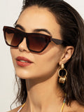 Clacive-Geometric Sun Protection Sunglasses Accessories