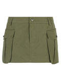 Size Friendly Pocket Cargo Mini Skirt
