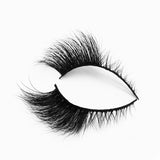 Clacive-1 Pair Natural Mink Eyelashes Handmade Soft Long False Eyelash Thick Winged Cat Eye Fake Lashes Beauty Makeup Lash Extension