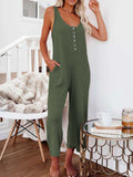 Clacive 2023 Summer Knitted Jumpsuit Women Overalls Romper Women Long Black Jumpsuit Casual Overalls For Women