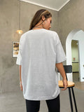 Clacive-Brooklyn EST.1998 NEW YORK City Printed T-Shirt Female Cotton Breathable Short Sleeve Summer High Quality Brand Streetwear Women