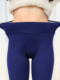 Clacive - Solid Fuzzy Thermal Bottom, Comfy & Soft Stretchy Pant, Women's Lingerie & Sleepwear