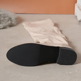 Clacive - Black Casual Patchwork Solid Color Out Door Shoes