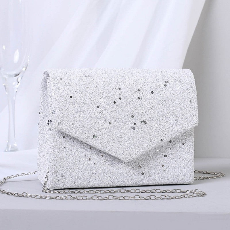 Clacive White Casual Daily Solid Patchwork Chains Bags