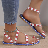 Clacive - Red Blue Casual Patchwork Round Comfortable Out Door Shoes