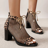Clacive - Black Casual Hollowed Out Patchwork Frenulum Fish Mouth Out Door Wedges Shoes (Heel Height 2.75in)