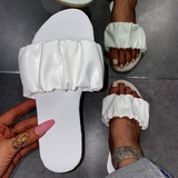 Clacive - White Casual Street Patchwork Fold Opend Out Door Shoes