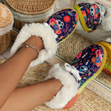 Clacive - Multicolor Casual Patchwork Printing Round Comfortable Out Door Shoes