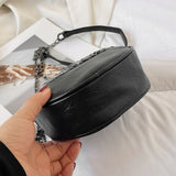 Clacive Black Casual Patchwork Tassel Rivets Bags