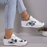 Clacive - White Casual Sportswear Daily Patchwork Round Comfortable Out Door Sport Running Shoes