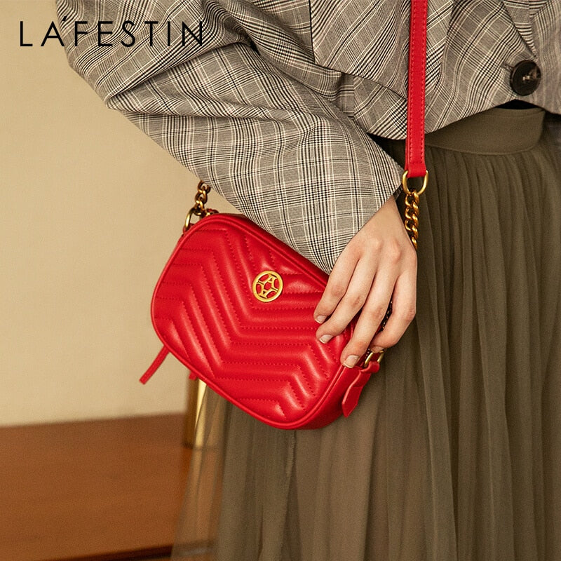 Clacive Brand Bag For Women  New Autumn And Winter Fashion Cute Chain High Quality Shoulder Messenger Handbag Design Niche