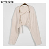 Women Knitted 2 Pieces Set Long Sleeve Cardigans & Camisoles  Autumn Women Sweaters Knitwear