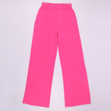 Clacive barbie inspired outfits Back to school  Pink Fashion Loose Wide Leg Pants Women Casual High Waist Long Trousers Pantalones Anchos New Ladies Autumn Sweatpants