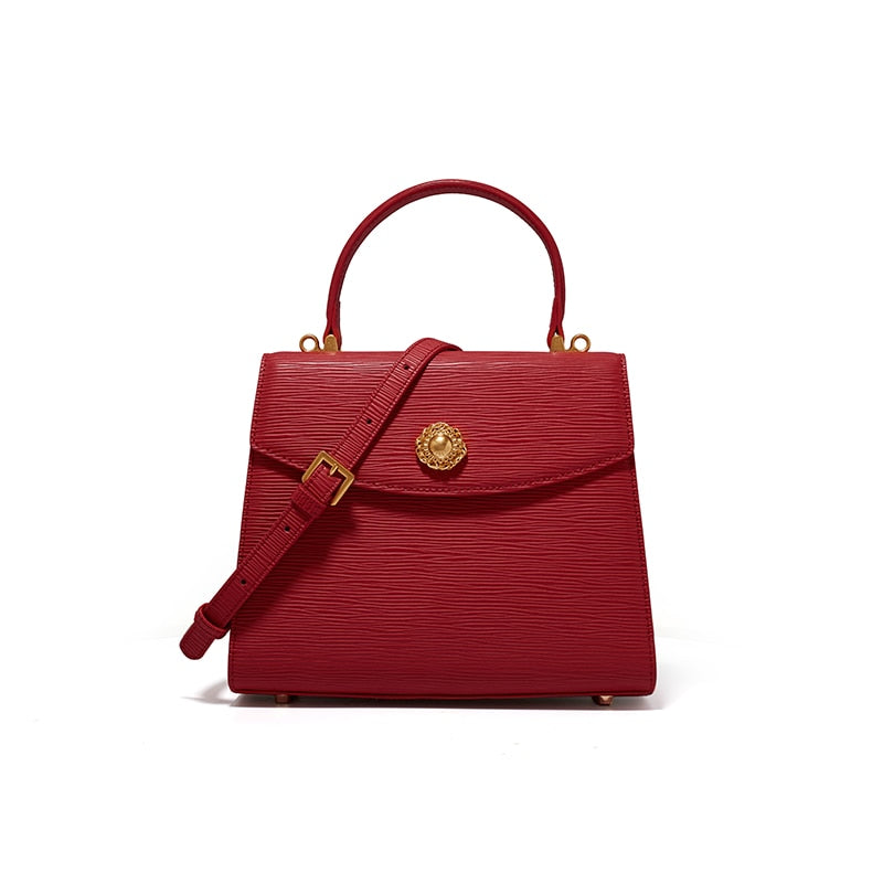 Clacive Designer Original  Trendy New All-Match Shoulder Messenger Handbag Fashion Retro Simple Top Handle Bag Female Tide