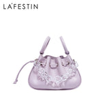 Clacive Designer Handbag  New Trendy Fashion One Shoulder Bag Leather Pleated Crossbody Bag Stylish Handbags For Women
