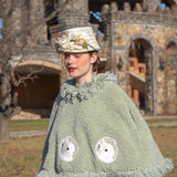 Fall outfits back to school  Original Design Spring Autumn Winter Women Vintage Cute Rabbit Embroidery Handmade Tassels Beading Cloak Short Coat