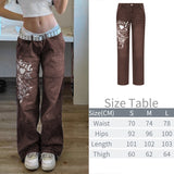 Clacive   Spring Summer Y2K Flare Jeans Women Aesthetic Casual Low Waisted Cargo Pants Retro Vintage Trousers Streetwear