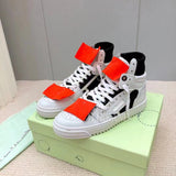 Clacive Breathable Trendy Casual Shoes For Young Women High Top Real Leather Lace Up Color Matching  Thick Sole Walking Shoes Unisex