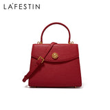 Clacive Designer Original  Trendy New All-Match Shoulder Messenger Handbag Fashion Retro Simple Top Handle Bag Female Tide