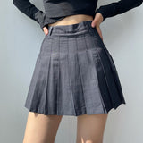 Clacive Fairy Grunge JK Mini Skirt Y2K Women  Summer New High Waist Korean Style Pleated Skirt Shorts Gothic Children Clothes Girl