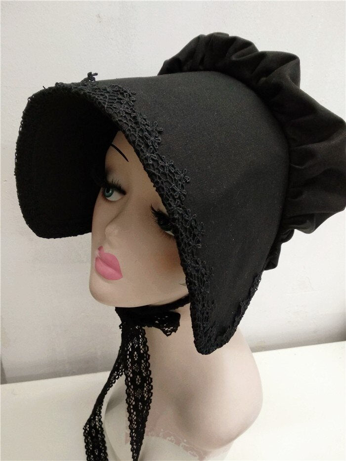 Clacive Spring Autumn Winter Hats Women Hats  European Medieval Vintage Hepburn Elegant British Bonnet Hat Cotton And Linen Bucket Hats
