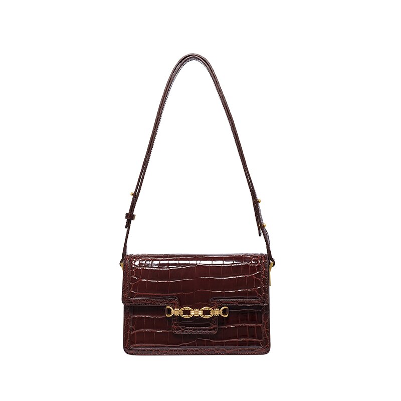 Clacive Handbag Fashion Original  New Crocodile Pattern Leather Purse Shoulder Messenger Bag Luxury Designer Women Brand