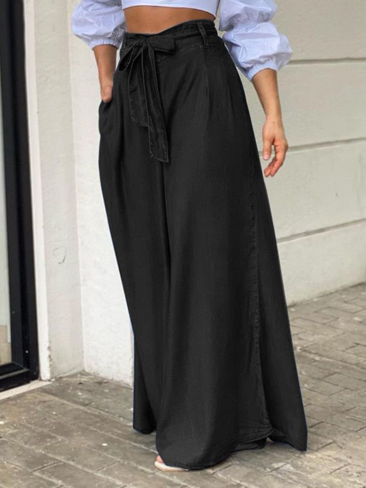 Fall outfits Back to school Black Pants Korean Fashion Summer Women 2023 New Wide-leg Loose High-waisted Streetwear Casual Oversize Full Pant Trousers HIGH