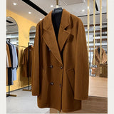 Back to school Women Cashmere Coat  Wool Overcoat Slim And Thin  Fashion Winter Cashmere Outerwea H121
