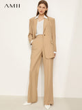 Clacive   Women Blazer Fashion Blazer Coat Vneck Buttons Vest Women's Pants Elegant Female Lady Clothing 12170408