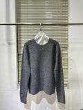 Fall outfits back to school B*C Autumn Women's Pullovers Sweater Hollow Out Cashmere Sweater Casual In Grey Tops Winter Vintage Female Y2K Clothing
