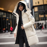 Fall outfits back to school Thickened coat oversized hooded cotton jacket