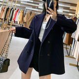 Back to school Women Cashmere Coat  Wool Overcoat Slim And Thin  Fashion Winter Cashmere Outerwea H121