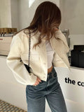 Fall outfits  2023 Women Bomber Jacket Fashion Spring Jackets with Pockets Vintage Female Long Sleeve Casual Coat New In Outerwear Tops
