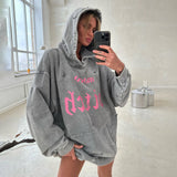 Fall outfits Back to school Y2K Hoodies Tops Streetswear 2023 Women Winter Fall Clothes Sexy T Shirts Casual Blouses Fashion Sweatshirts Hooded Baggy Tops
