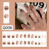 Fall nails Barbie nails Christmas nails 24pcs Y2K French Fake Nails Short Art Nail Tips Press Stick on False with Designs Full Cover Artificial Pink Wearable Clear Tips