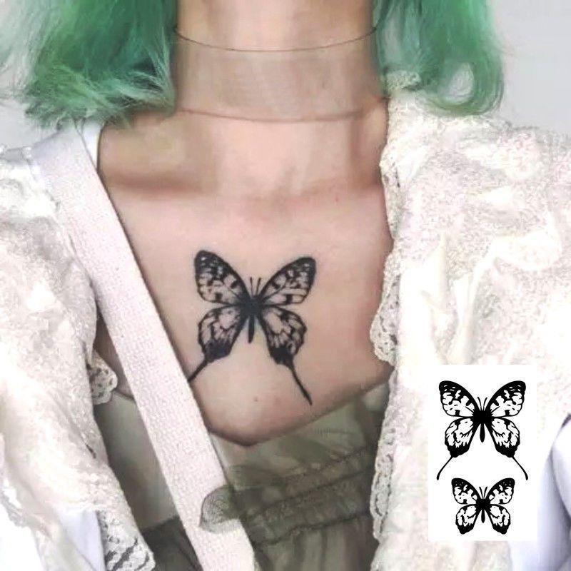 Clacive Lotu Fake Tattoo Water Transfer Waterproof Temporary Sticker Women Sexy Beauty Body Art Cool Stuff Chest Art