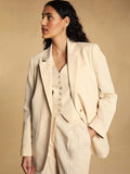 Clacive Minimalism Spring Autumn Fashion Blazer Women Long Sleeve Turn-Down Collar Jacket Female Vintage Casual Suit Coat Tops