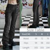 Clacive   Spring Summer Y2K Flare Jeans Women Aesthetic Casual Low Waisted Cargo Pants Retro Vintage Trousers Streetwear