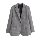 Fall outfits 2023 Women Fashion Single Button Plaid Blazer Coat And High Waist Pleated Shorts Skirts Female Two Piece Sets Mujer