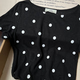 Clacive Polka Dot Cotton Linen T-Shirts Woman Summer O Neck Short Sleeve Tee Shirts Femme Casual Tshirt Tops