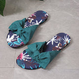 Clacive - Green Casual Daily Patchwork With Bow Round Comfortable Shoes