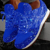 Clacive - Blue Casual Sportswear Round Sport Breathable Sneakers