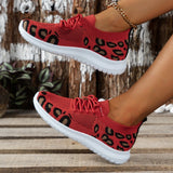 Clacive - Red Casual Sportswear Daily Patchwork Frenulum Round Comfortable Shoes